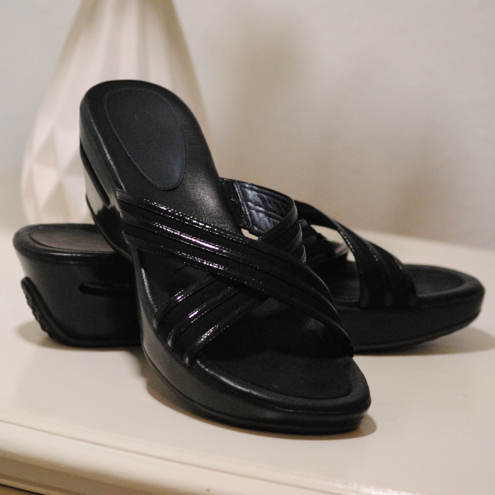 Cole Haan Women's Black Sandals with Nike Air Sole